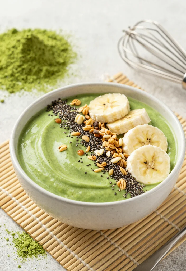 19 Thick Smoothie Bowl Recipes That Stay Creamy - 5. Matcha Energy Bowl 1