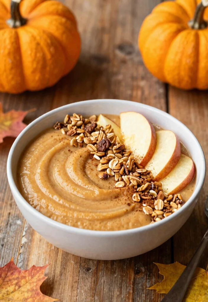 19 Thick Smoothie Bowl Recipes That Stay Creamy - 7. Pumpkin Spice Smoothie Bowl 1