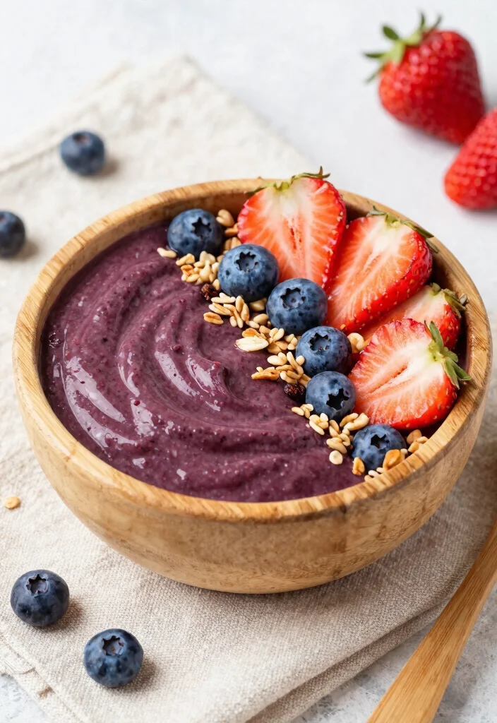 19 Thick Smoothie Bowl Recipes That Stay Creamy - 8. Acai Bowl Delight 1