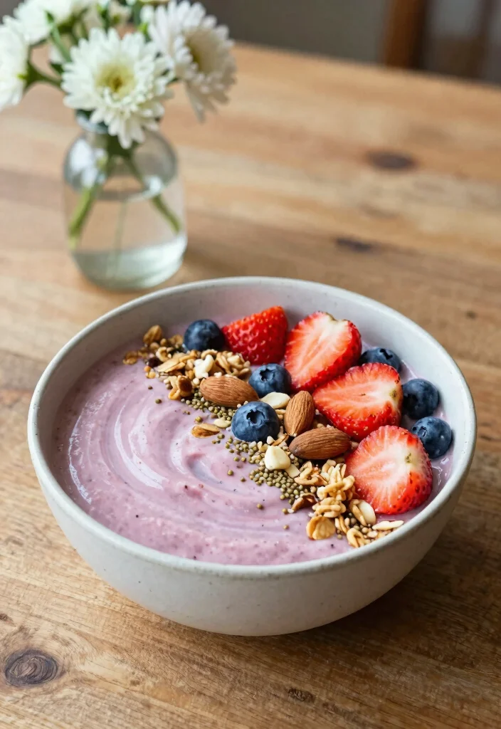19 Tropical Smoothie Bowl Recipes with Fresh Fruit - 2. Tropical Berry Bliss Bowl 1
