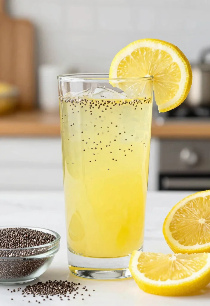 20 Body Detox Cleanse Drink Recipes for Natural Daily Support and Healthy Habits - 13. Chia Seed Lemonade 1