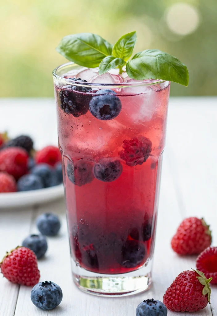 20 Body Detox Cleanse Drink Recipes for Natural Daily Support and Healthy Habits - 7. Berry Basil Detox Drink 1