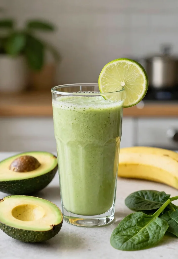 20 Detox Juice Recipes for Daily Cleanse, Light Energy, and Balanced Nutrition - 10. Creamy Avocado Green Juice 1
