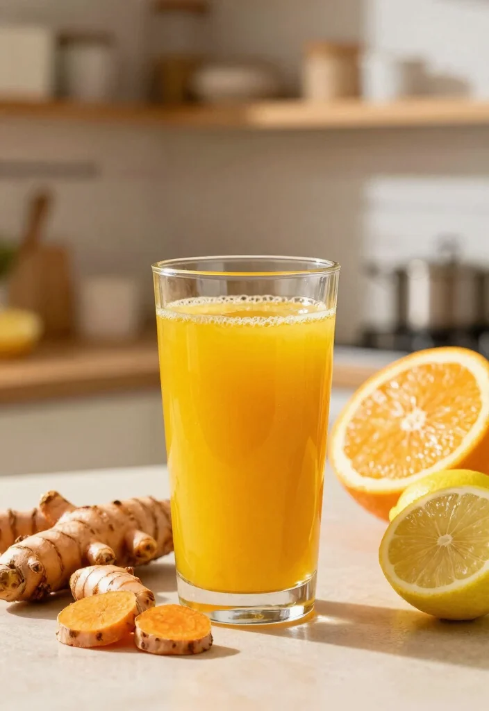 20 Detox Juice Recipes for Daily Cleanse, Light Energy, and Balanced Nutrition - 8. Immune-Boosting Turmeric Juice 1