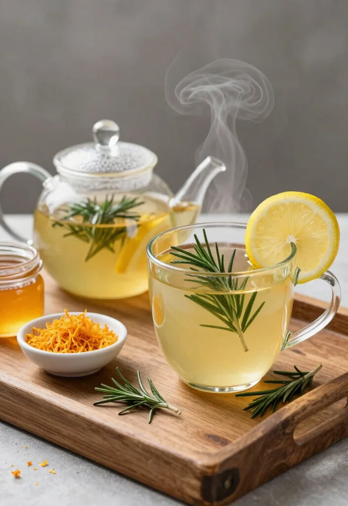 20 Detox Tea Recipes You Can Make at Home for Daily Cleanse and Light Energy Boost - 5. Citrusy Detox Tea with Rosemary 1