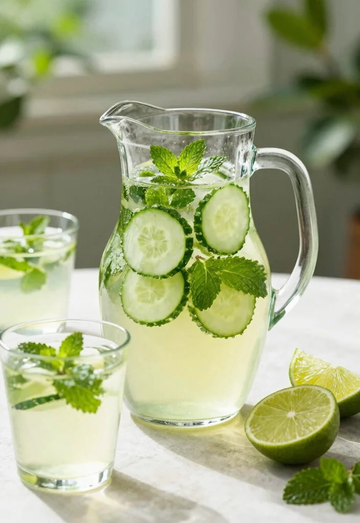 20 Detox Tea Recipes You Can Make at Home for Daily Cleanse and Light Energy Boost - 7. Refreshing Cucumber Mint Detox Tea 1