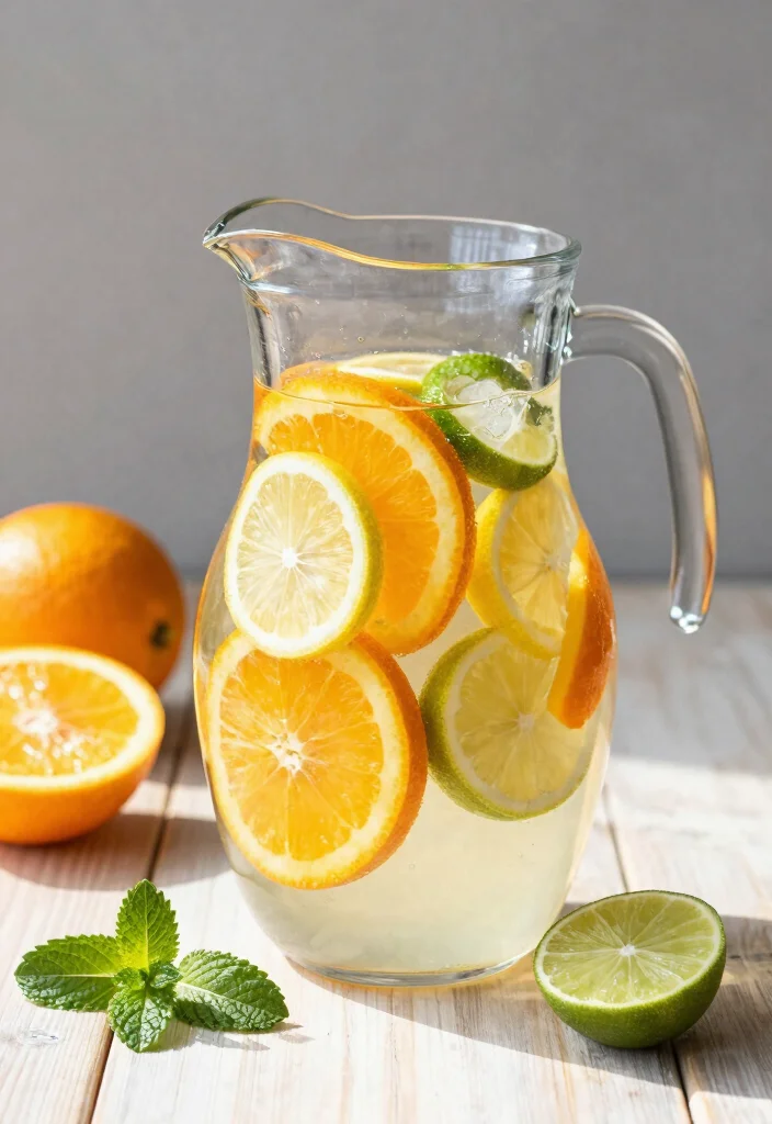 20 Detox Water Recipes Supporting Fat Burning and a Flat Tummy Lifestyle - 1. Citrus Burst Detox Water 1