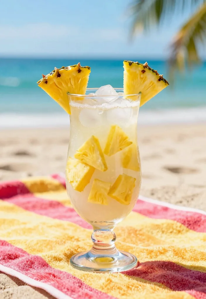 20 Detox Water Recipes Supporting Fat Burning and a Flat Tummy Lifestyle - 6. Pineapple Coconut Chill 1