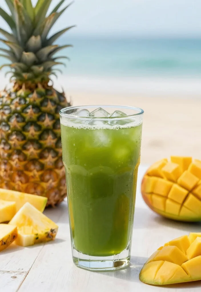 20 Detox Water Recipes for Clear, Glowing Skin with Simple Everyday Ingredients - 20. Tropical Green Tea Infusion 1