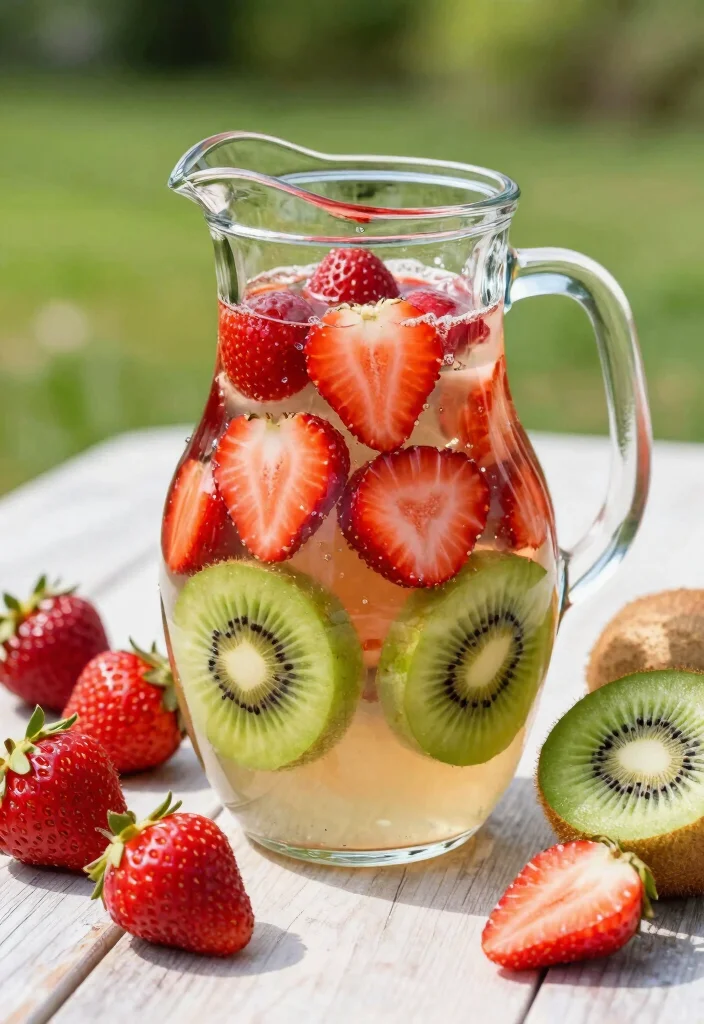 20 Detox Water Recipes for Glowing Skin - 3. Strawberry & Kiwi Detox Water 1