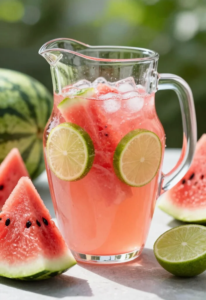 20 Detox Water Recipes for Glowing Skin - 5. Watermelon & Lime Detox Water 1