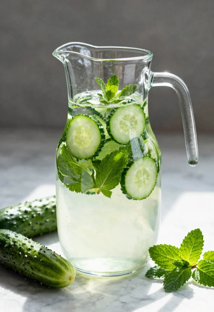 20 Detox Water Recipes for Skin Glow, Hydration, and Everyday Beauty Support - 2. Cucumber Mint Bliss 1