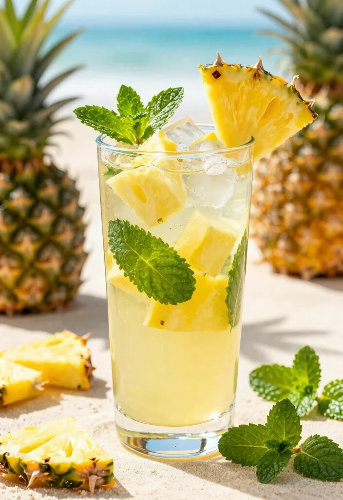 20 Detox Water Recipes for Skin Glow, Hydration, and Everyday Beauty Support - 6. Tropical Pineapple Mint 1