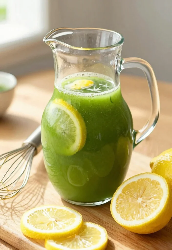 20 Detox Water Recipes for Skin Health, Hydration, and Natural Beauty Support - 10. Matcha & Lemon Revitalizer 1