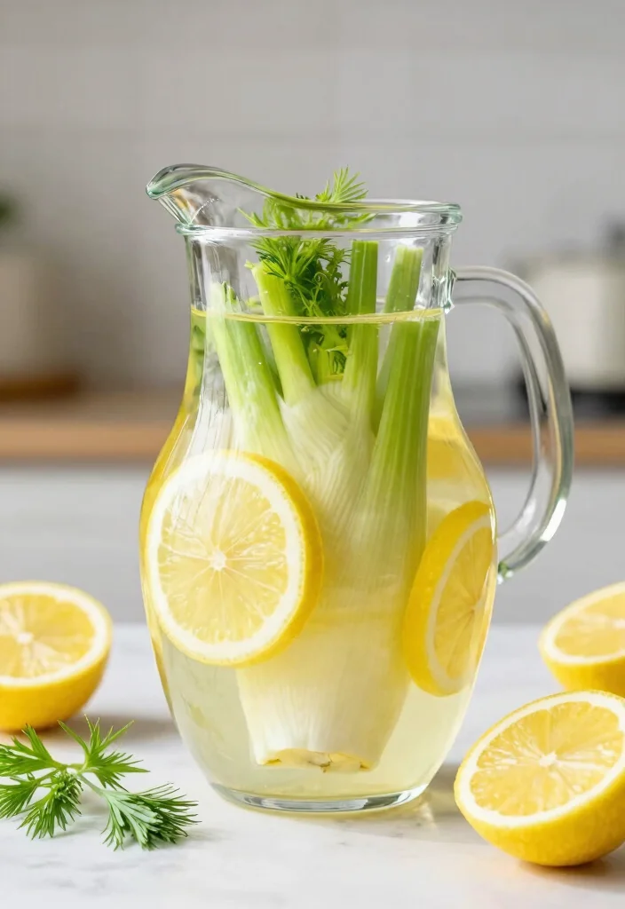20 Detox Water Recipes for Skin Health, Hydration, and Natural Beauty Support - 12. Lemon & Fennel Fusion 1