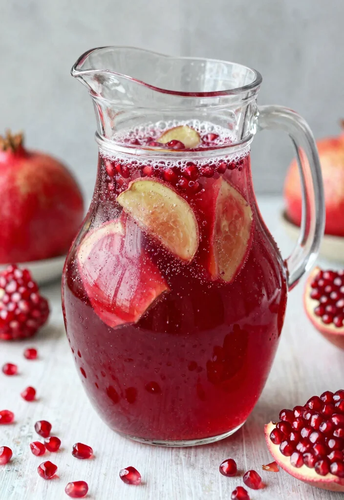 20 Detox Water Recipes for Skin Health, Hydration, and Natural Beauty Support - 20. Pomegranate & Ginger Sparkle 1