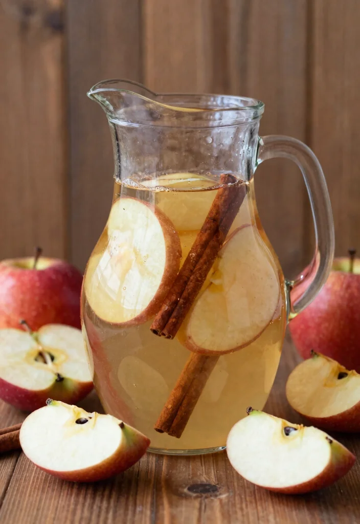 20 Detox Water Recipes for Skin Health, Hydration, and Natural Beauty Support - 7. Apple & Cinnamon Glow 1