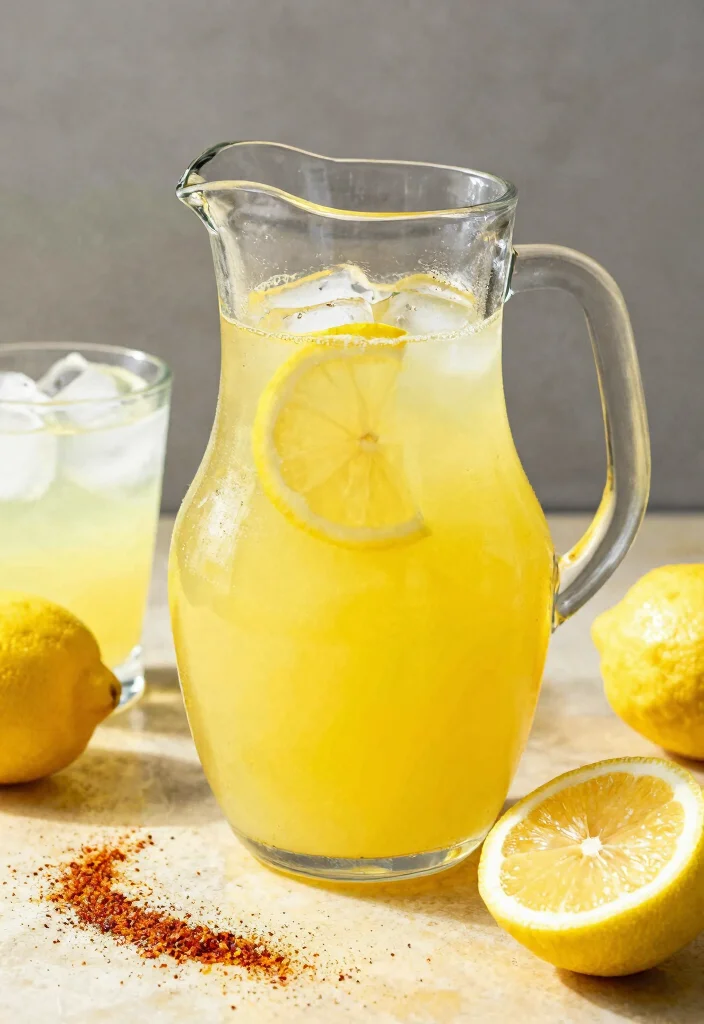 20 Detox Water Recipes for a Flat Tummy Look and Reduced Bloating - 17. Spicy Lemonade Detox Water 1