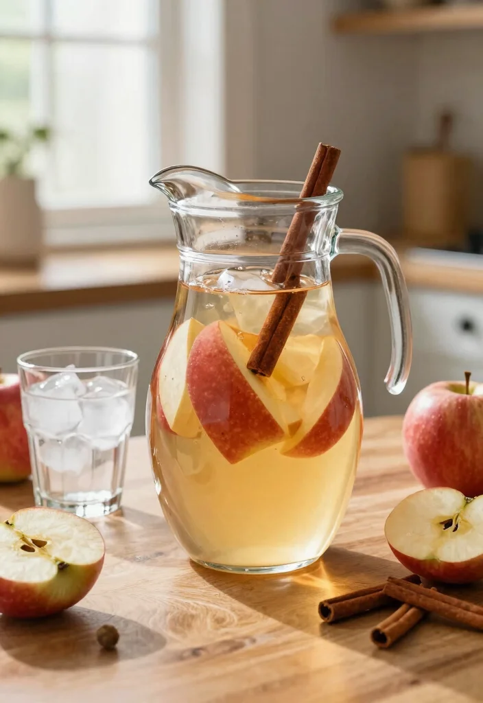 20 Detox Water Recipes for a Flat Tummy Look and Reduced Bloating - 7. Apple Cinnamon Detox Water 1