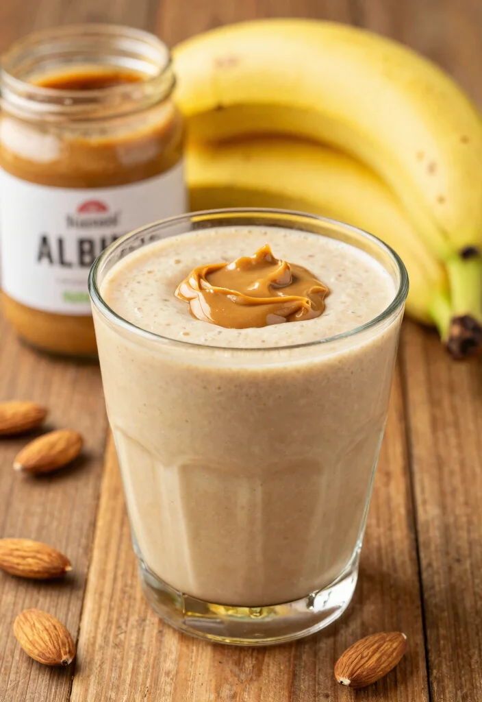 20 Healthy Detox Drinks for Morning Routines and Long-Term Wellness Habits - 11. Almond Butter Banana Smoothie 1