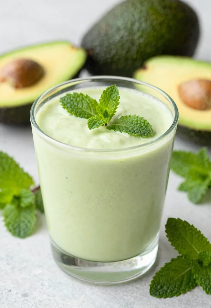 20 Healthy Detox Drinks for Morning Routines and Long-Term Wellness Habits - 5. Creamy Avocado Mint Cooler 1