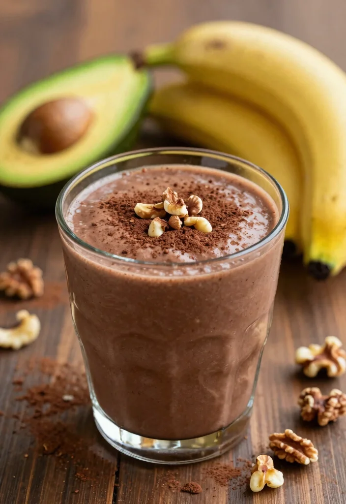 20 Healthy Detox Drinks for Morning Routines and Long-Term Wellness Habits - 8. Chocolate Avocado Smoothie 1