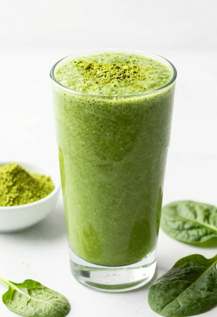 20 Healthy Green Smoothie Recipes for Detox - 18. Matcha Green Smoothie 1