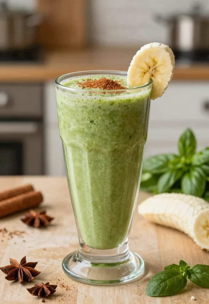 20 Healthy Green Smoothie Recipes for Detox - 20. Spiced Green Smoothie 1