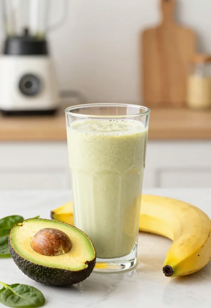 20 Healthy Green Smoothie Recipes for Detox - 5. Avocado Banana Green Smoothie 1