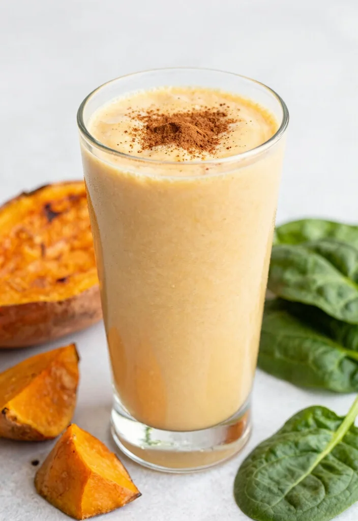 20 Healthy Green Smoothie Recipes for Detox - 9. Sweet Potato Green Smoothie 1