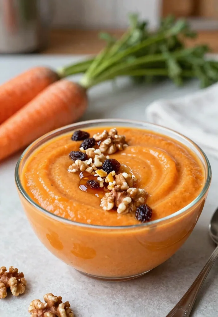 20 Healthy Smoothie Bowl Recipes for Everyday Meals - 10. Carrot Cake Smoothie Bowl 1