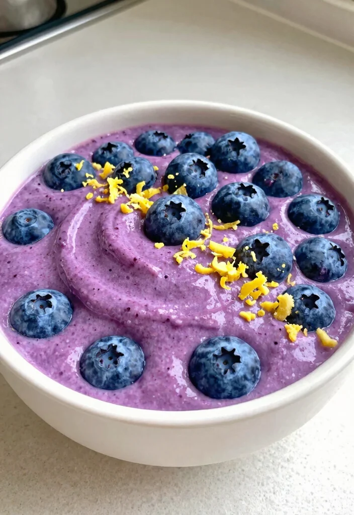 20 Healthy Smoothie Bowl Recipes for Everyday Meals - 13. Blueberry Lemon Smoothie Bowl 1