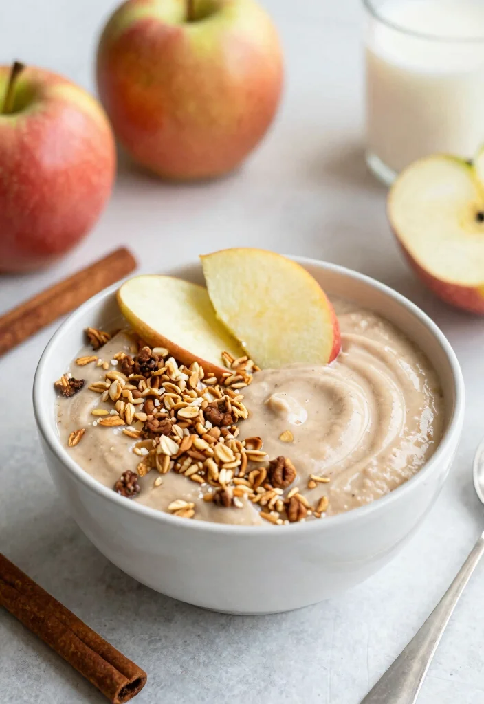 20 Healthy Smoothie Bowl Recipes for Everyday Meals - 16. Apple Cinnamon Smoothie Bowl 1
