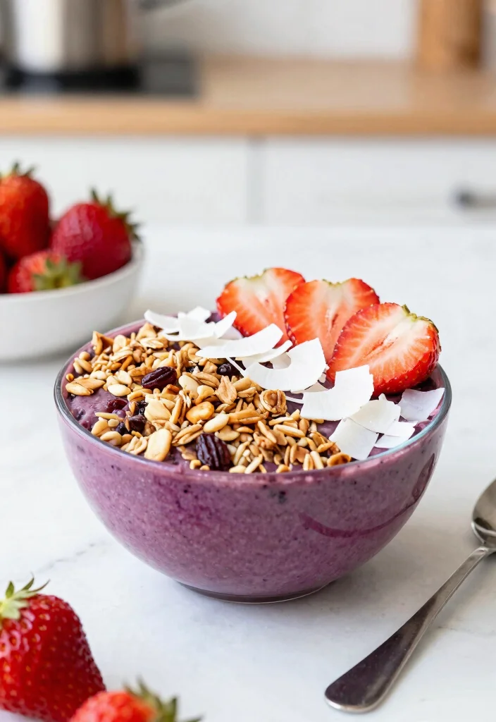 20 Healthy Smoothie Bowl Recipes for Everyday Meals - 20. Acai Bowl 1