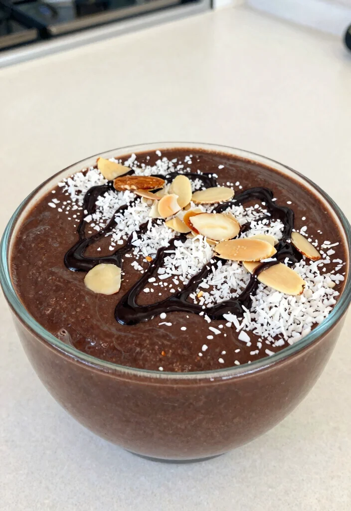 20 Healthy Smoothie Bowl Recipes for Everyday Meals - 6. Almond Joy Smoothie Bowl 1