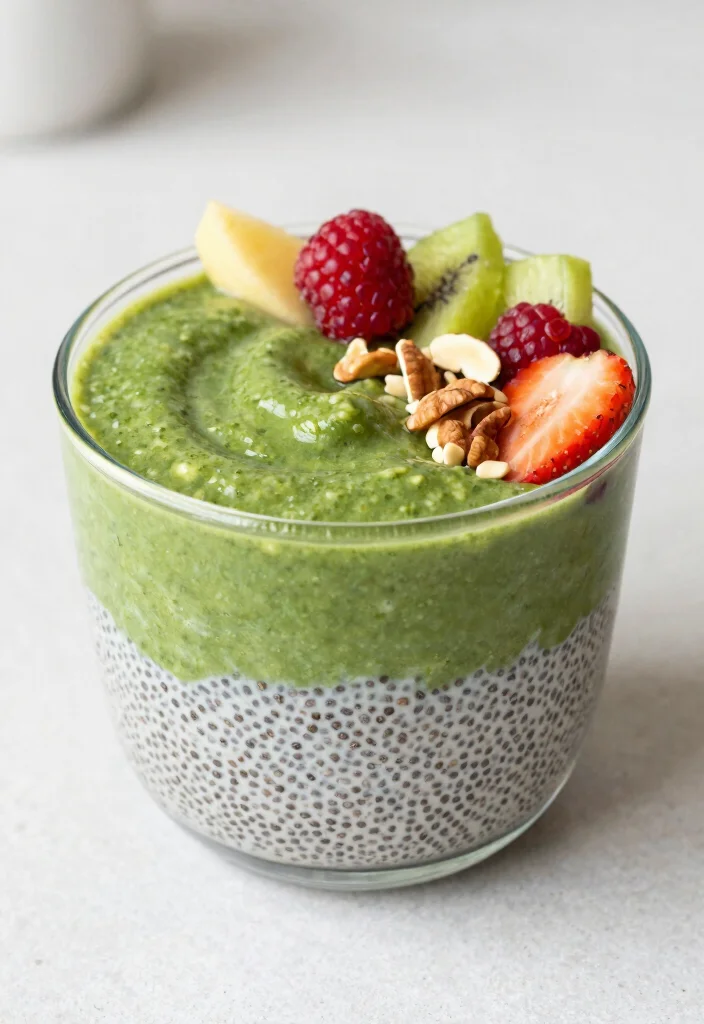20 Healthy Smoothie Bowl Recipes for Everyday Meals - 9. Chia Seed Pudding Smoothie Bowl 1