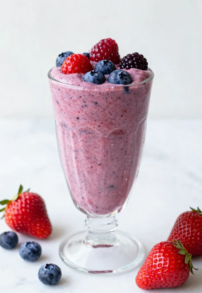 20 Healthy Smoothie Recipes for Energy and Weight Loss - 2. Berry Blast Smoothie 1