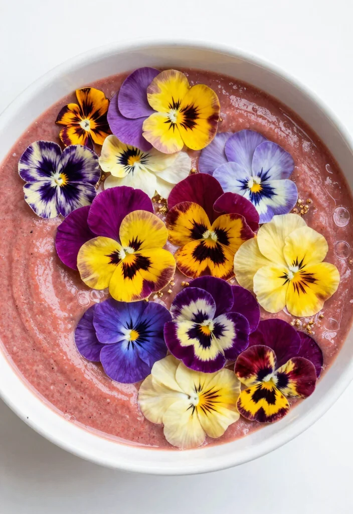 20 Smoothie Bowl Toppings for Flavor and Nutrition - 11. Edible Flowers 1