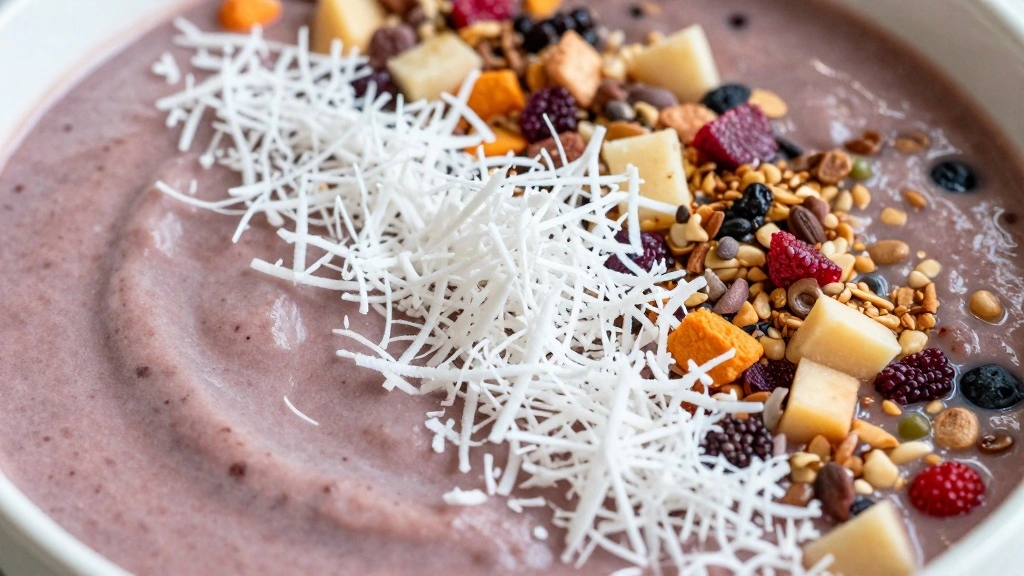 How to Make a Thick Smoothie Bowl - Step 8: Finish with Shredded Coconut 1