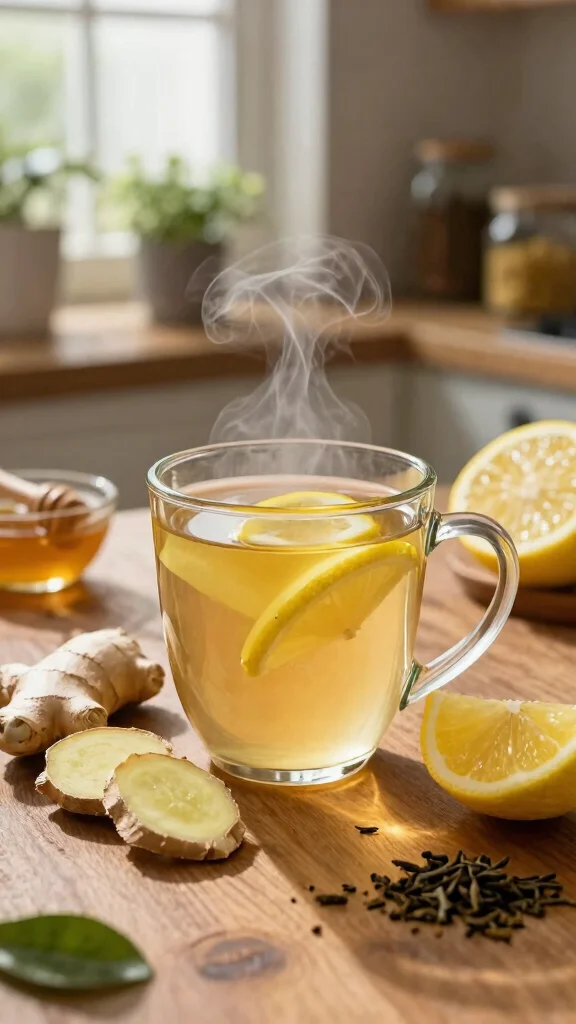 10 Detox Ginger Lemon Tea Recipes to Sip Warm or Cold - 1. Classic Detox Ginger Lemon Tea 1