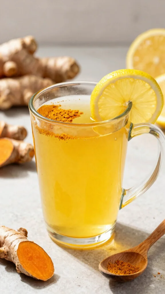10 Detox Ginger Lemon Tea Recipes to Sip Warm or Cold - 6. Turmeric Ginger Lemon Detox Tea 1