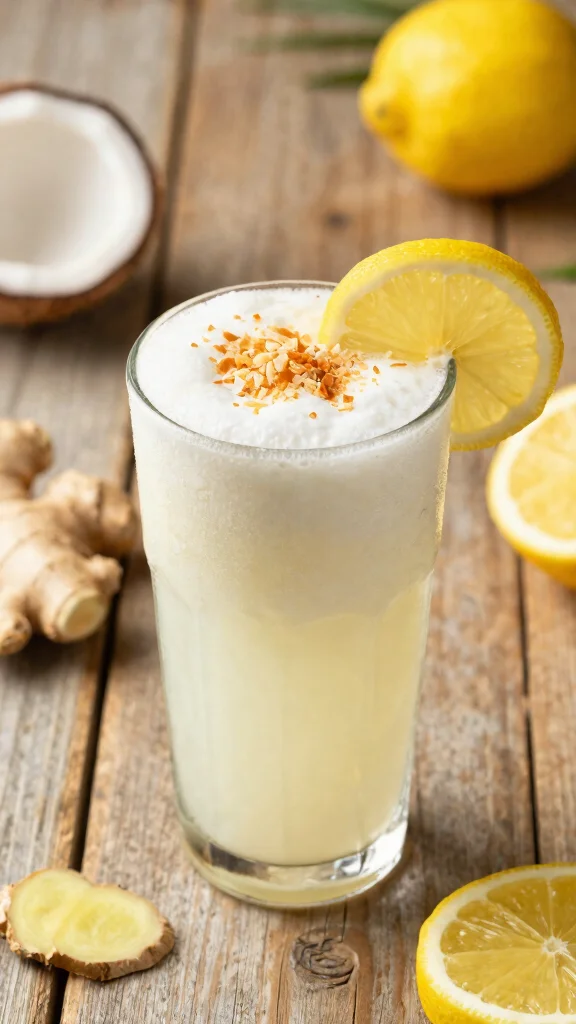 10 Detox Ginger Lemon Tea Recipes to Sip Warm or Cold - 9. Coconut Ginger Lemon Detox Tea 1