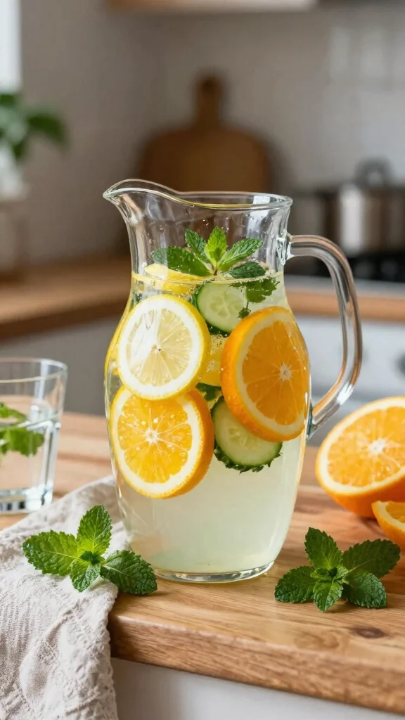 10 Drink Ideas for a 3-Day Detox Cleanse Plan - 1. Citrus Green Detox Water 1