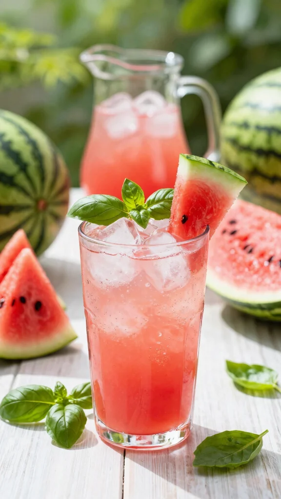 10 Easy Detox Drink Recipes You Can Make at Home - 9. Watermelon Basil Cooler 1