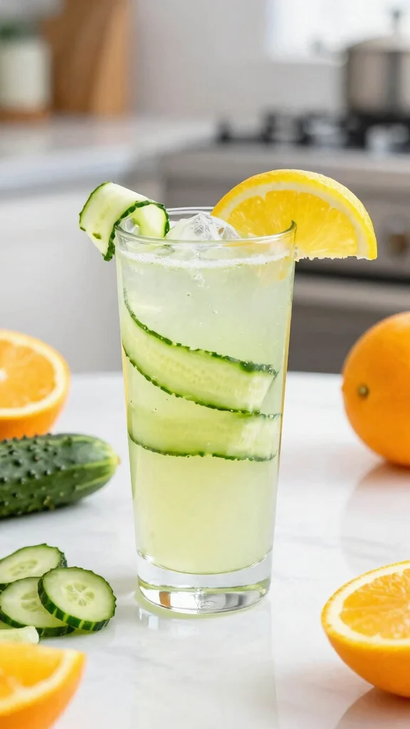 10 Easy Drinks for a 2-Day Detox Juice Plan - 9. Citrus Cucumber Splash 1