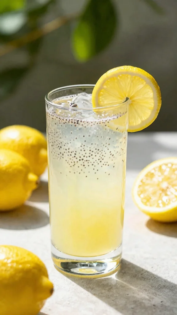 10 Lemon Juice Recipes for Fresh, Zesty Drinks and More - 9. Chia Lemonade 1
