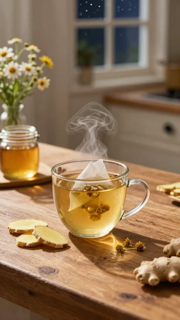 11 Detox Night Drink Recipes for a Light Evening Routine - 1. Soothing Chamomile Ginger Tea 1