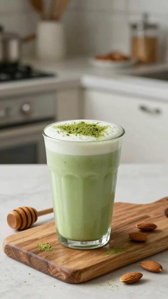 11 Detox Night Drink Recipes for a Light Evening Routine - 11. Matcha Latte with Almond Milk 1