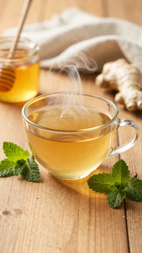 11 Detox Night Drink Recipes for a Light Evening Routine - 8. Ginger Mint Herbal Tea 1