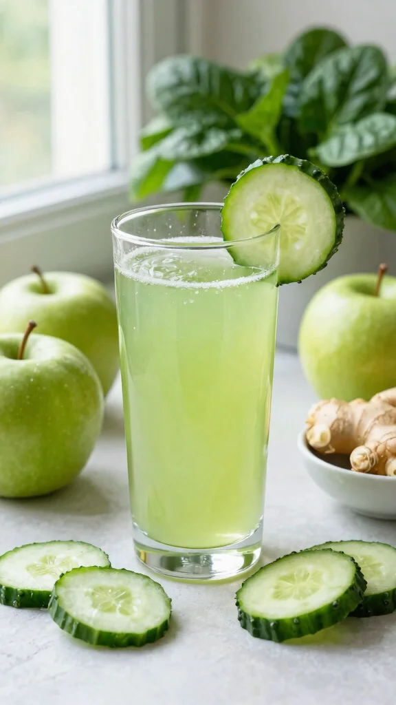 12 Apple Juice Recipes for Crisp, Refreshing Everyday Sips - 2. Green Apple Detox Juice 1